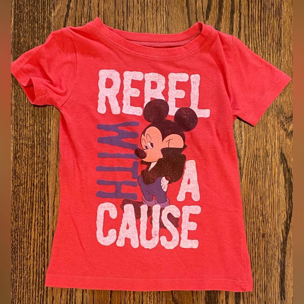 Kids Disney Couture Mickey Mouse Rebel tee shirt size 4T